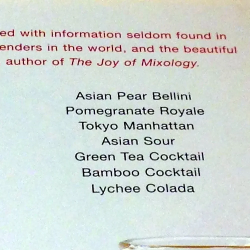 Entertaining Bar Drinks,  Asian Cocktails